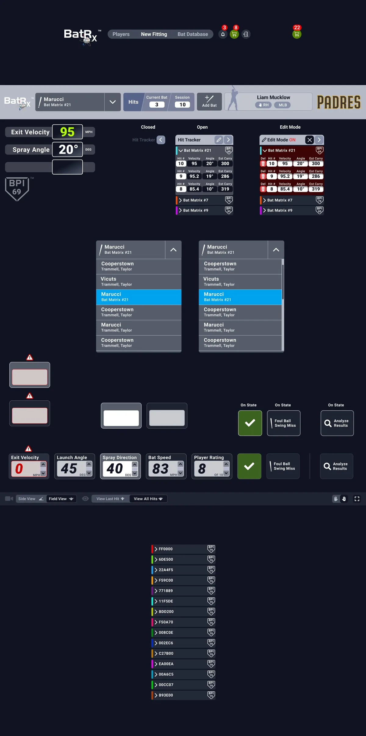 Fitment UI components
