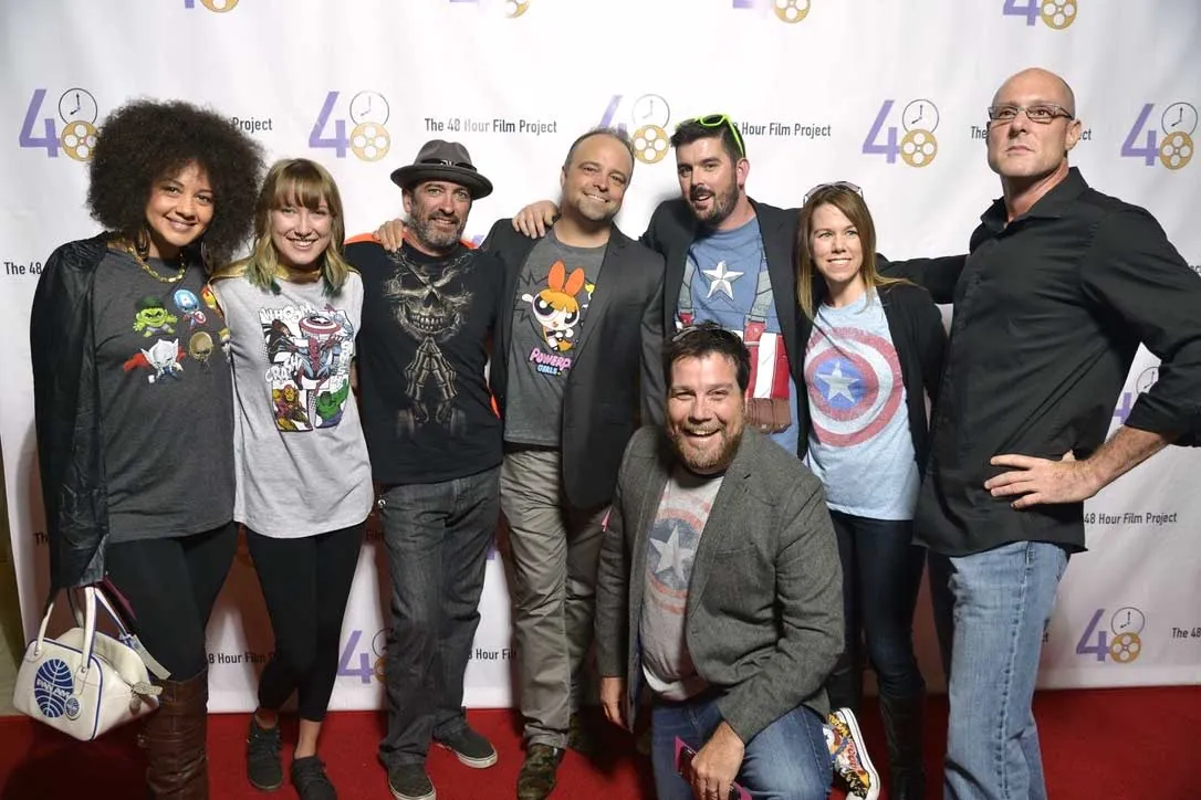 Ryan Trenhaile and fellow filmmakers at the 48 Hour Film Project