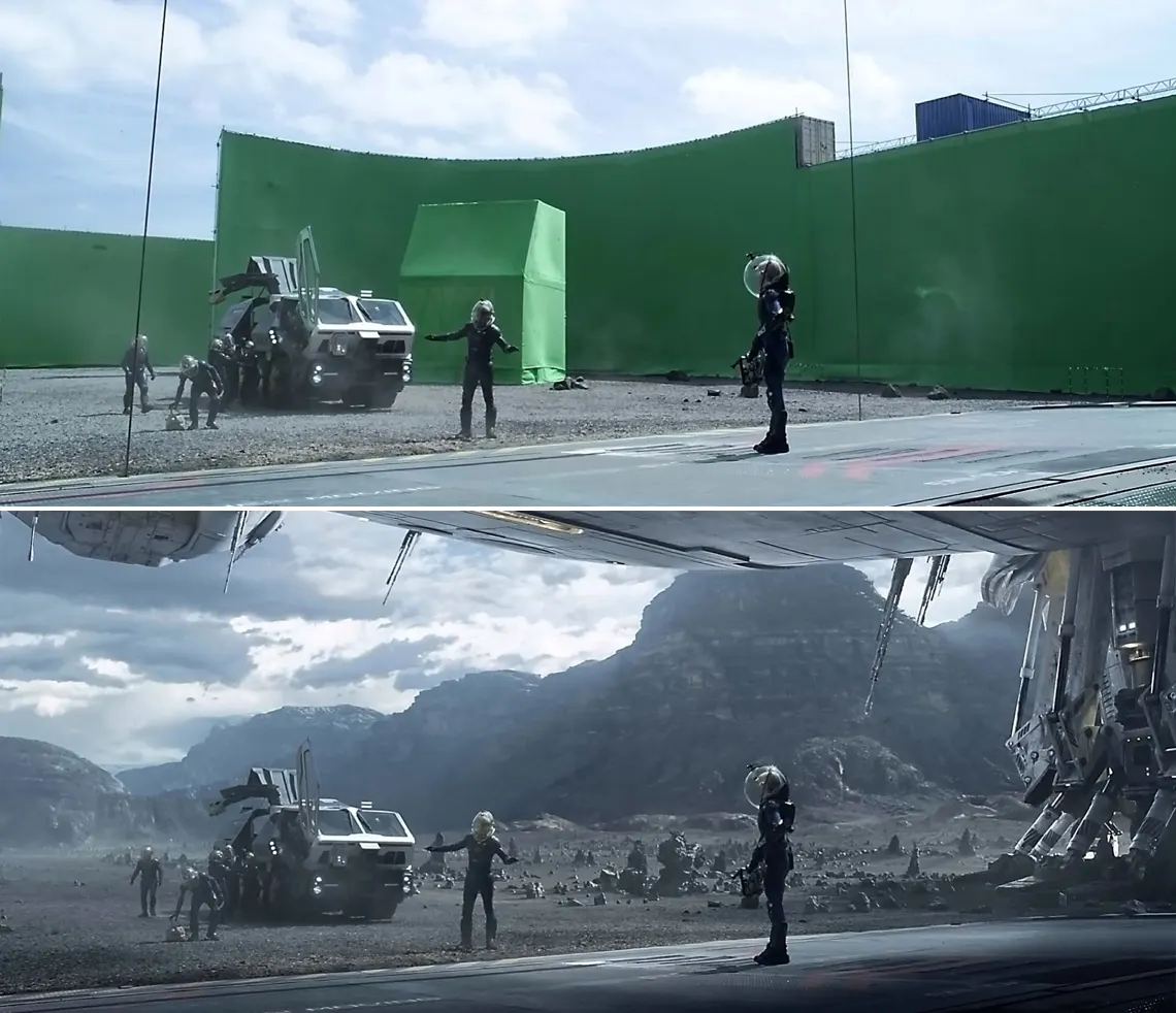 Greenscreen to final composite