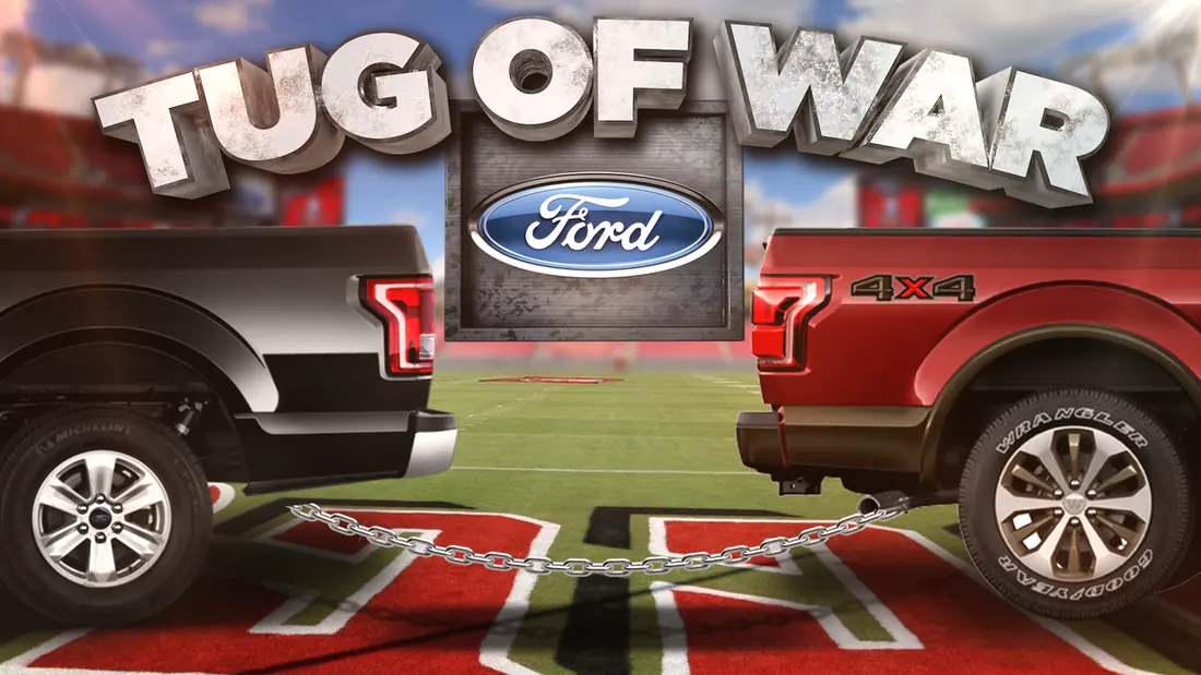 Ford Tug of War stadium game
